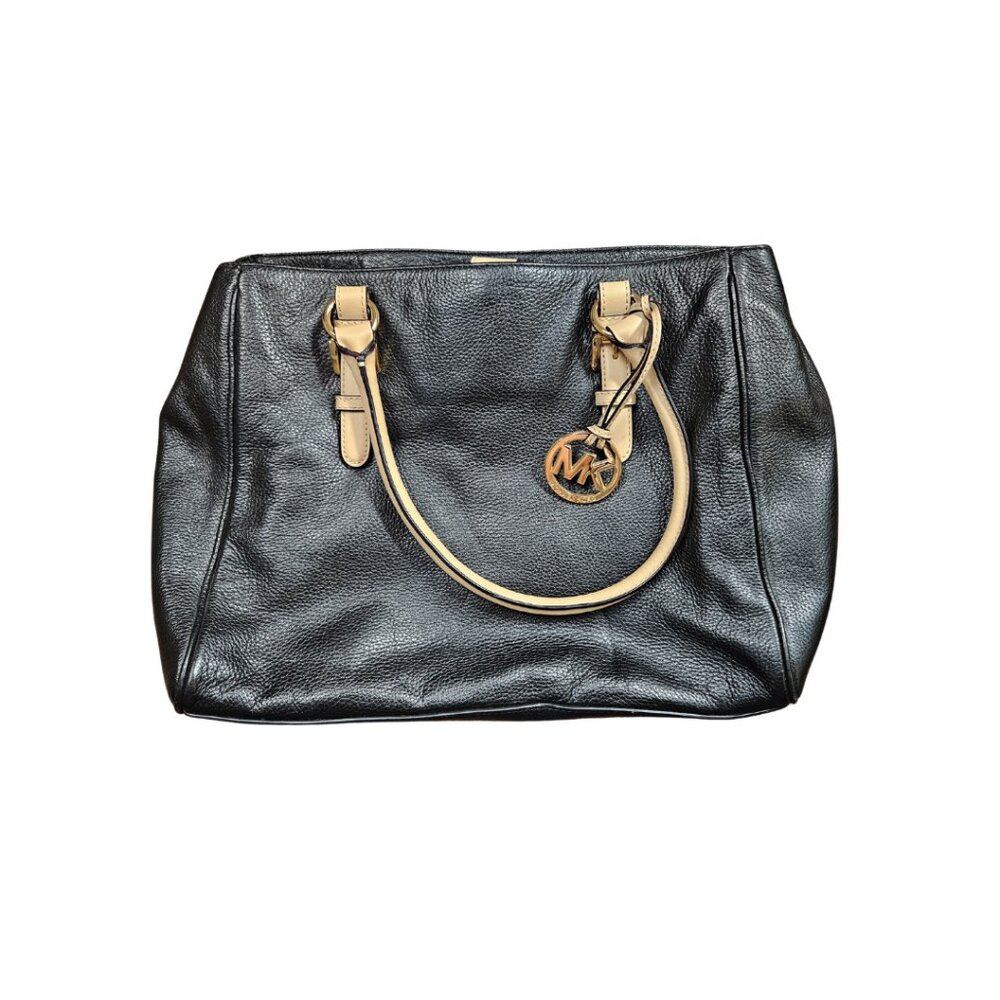 Michael Kors Black Leather Tote Bag